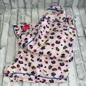 Xhilaration Pink Leopard Print Pajama Set
